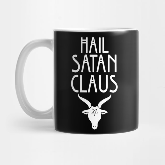 Hail Satan Claus Pagan Christmas Antichristmas Baphomet Pentagram by graphicbombdesigns